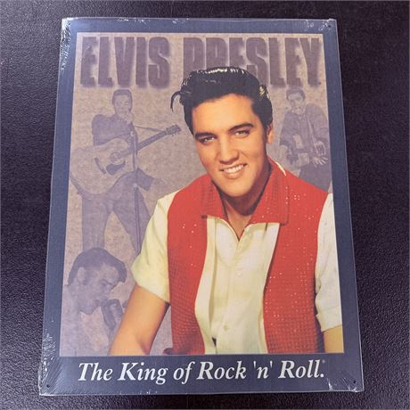 Elvis 12.5x16” Metal Retro Sign