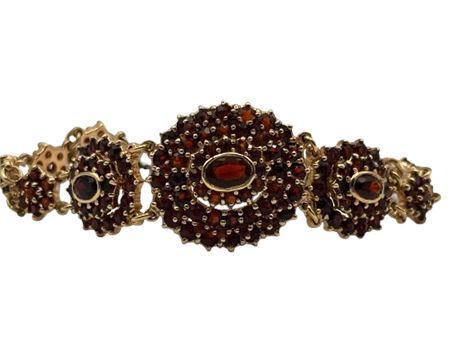 Garnet 925 Silver Bracelet