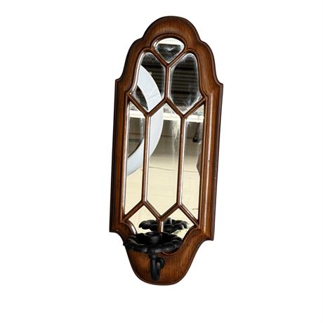 Metal and Wrought Iron Candle Sconce