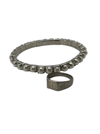 Ring and faux  stretch bracelet lot