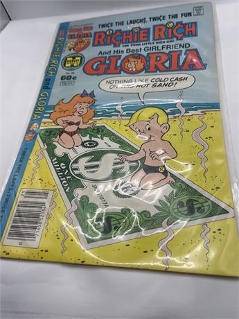 Richie Rich and his best girlfriend Gloria comic book issue number 25