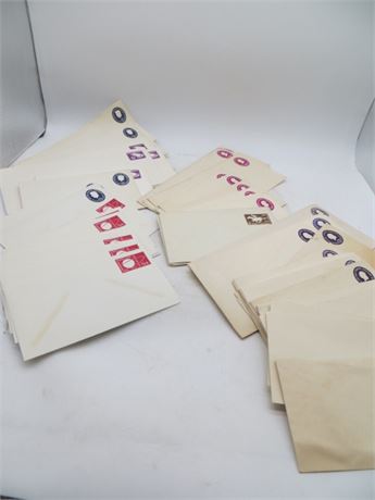 Postage Paid Envelopes 22 Large 5 Cent, 30 Small 5 Cent (Some Window)