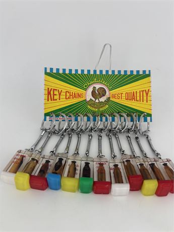 Store Display Card Of Drink Coka Cola Key Chains