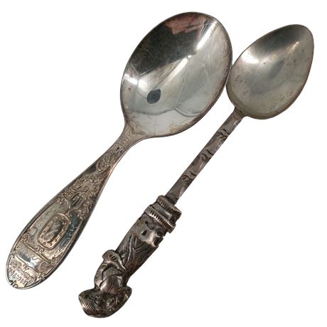 Silver Spoon and Silver Handled Spoon - Baby Spoon Size