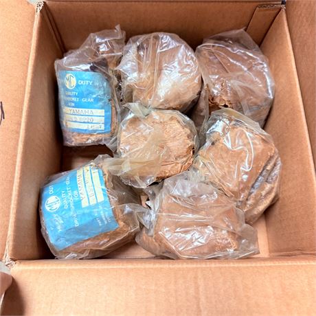 Box of NOS Yamaha Transmission Gears