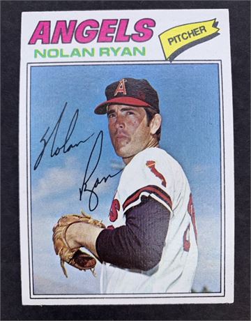 1977 TOPPS 650 Nolan Ryan Angels Baseball Card