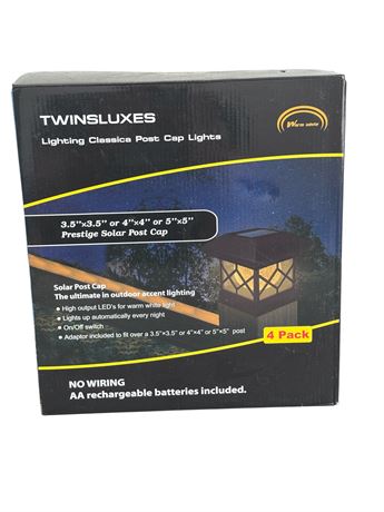 4 Pack of Twinsluxes Post Cap Lights