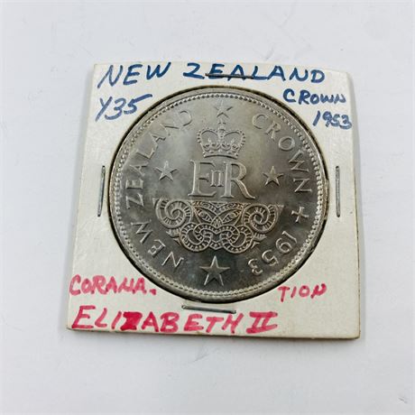 BU 1953 New Zealand Elizabeth Coronation Crown