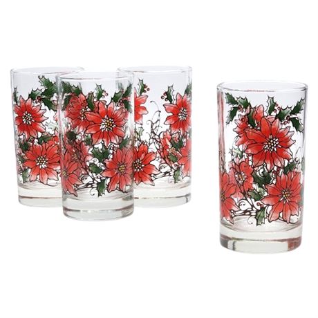 Vintage Libbey "Poinsettia" Cooler Glasses
