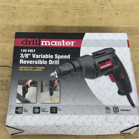 DrillMaster 3/8" Variable Speed Reversible Drill