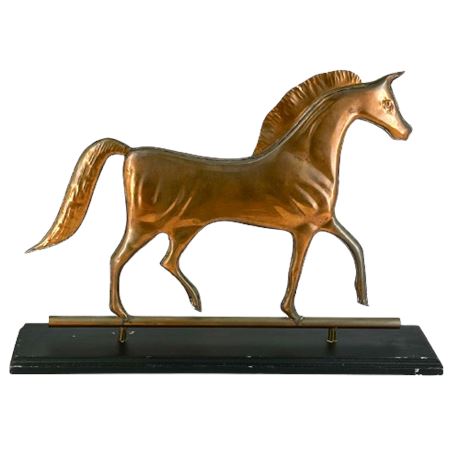 Pier One Copper Horse Statue on Base