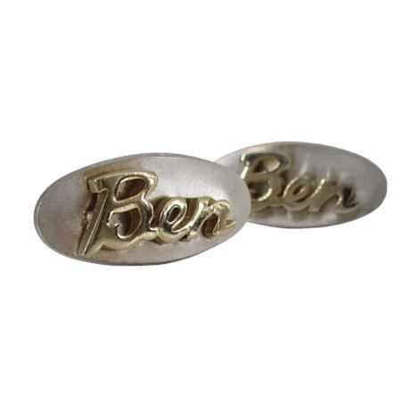 Vintage Swank Cufflinks Personalized BEN