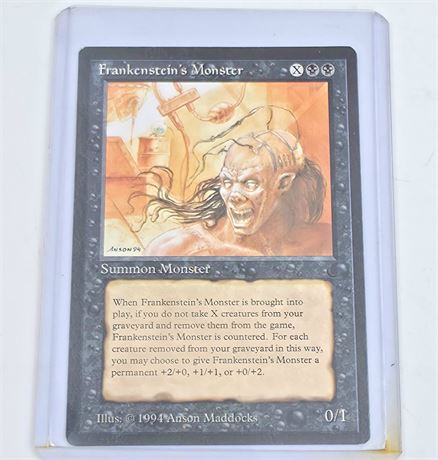 1994 Magic the Gathering card, Frankenstein's Monster