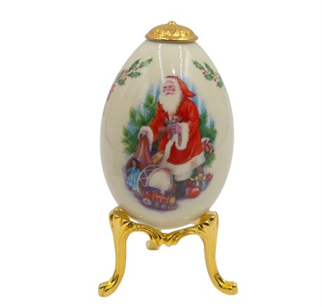Lenox Christmas Egg with Stand