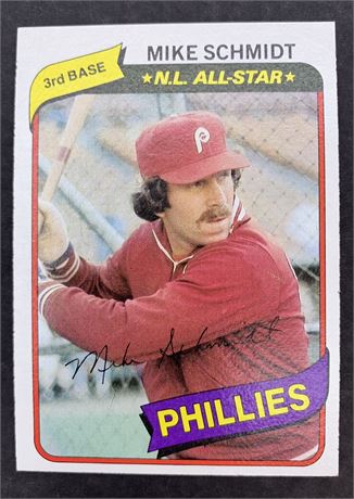 1980 TOPPS N.L. ALL-STAR #270 Mike Schmidt Phillies Baseball Card