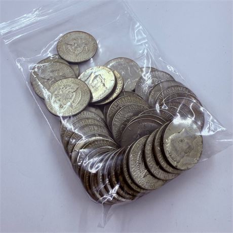 $20 Kennedy 40% Silver Halves 1965-1969