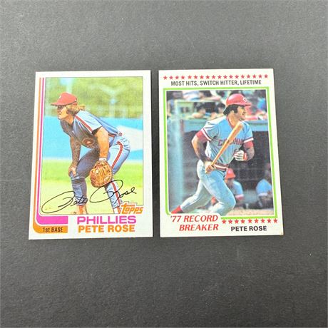 2 Pete Rose Cards