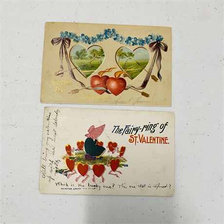 Antique Valentines Day Postcards