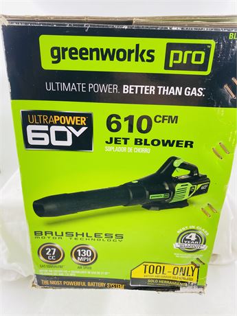 New Greenworks 60v Leaf Blower