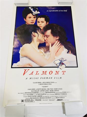 Valmont Original 27x41 Movie Poster - Rolled