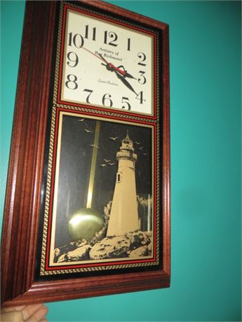 Ben Richmond Marblehead Lighthouse Wall Hanging Clock