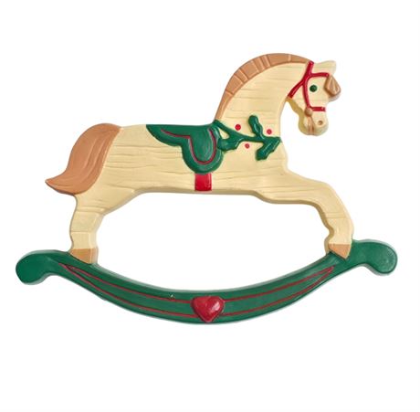 VTG 80's Hallmark Rocking Horse Pin