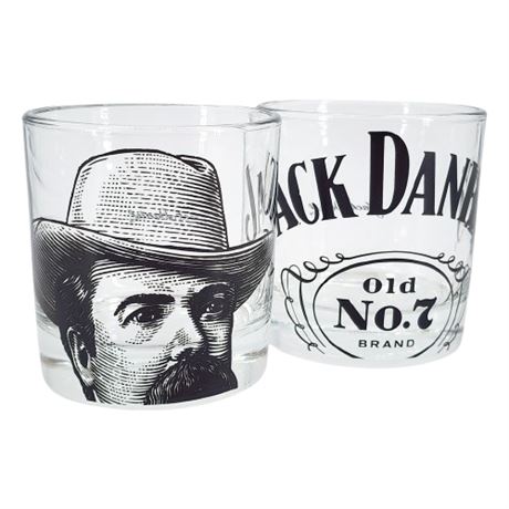Pair Jack Daniels Rocks Glasses