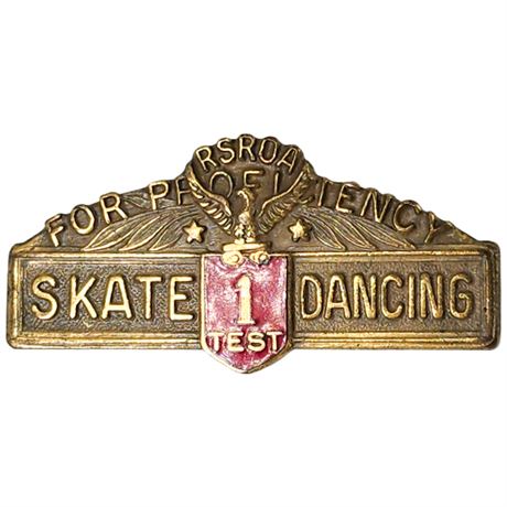 Vintage 50s Skate Dancing Proficiency Badge