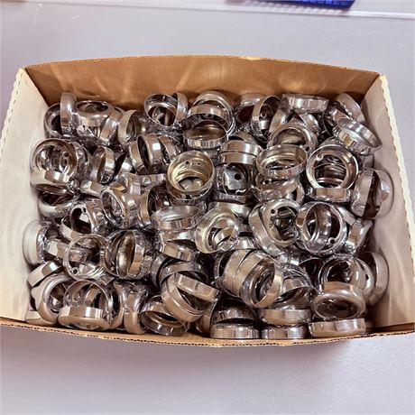 Hundreds of NOS Harley Davidson Chrome Gauge Bezels