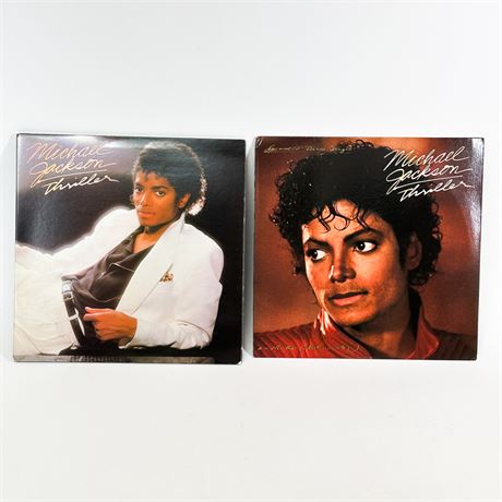 Pair of Vintage 1982 Micheal Jackson Thriller Albums