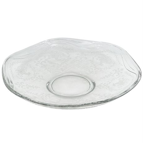 Vintage Heisey Orchid Etched Serving Bowl