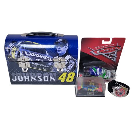 Johnson 48 Metal Lunchbox / Revell 24 / Dale Earnhardt Watch / Chip Gearings