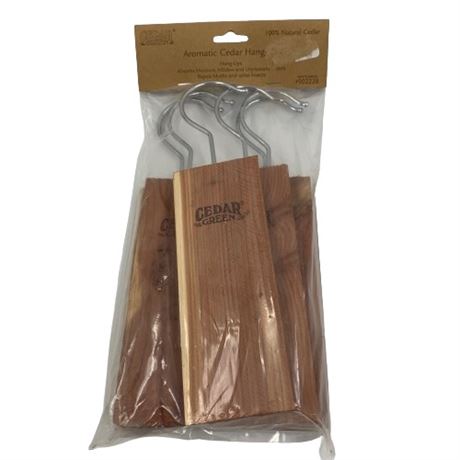 Cedar Wooden Hangers New in Package