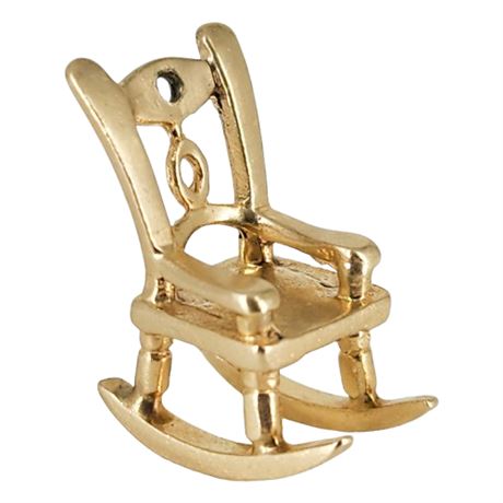 Vintage 14K Gold Rocking Chair Charm