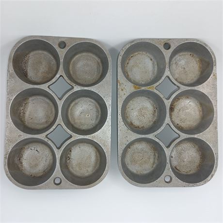 Antique Cast Iron Muffin/Biscuit Pan