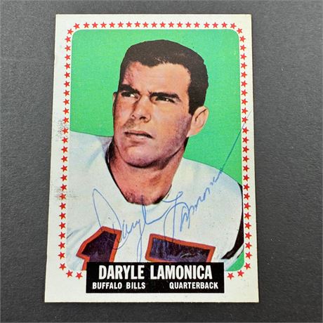 Daryle Lamonica Signed Card