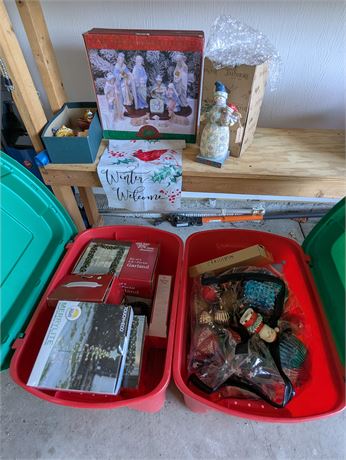 Multiple Shelf Buy-out Christmas - Jim Shore Snowman, Lights, Nativity, etc.