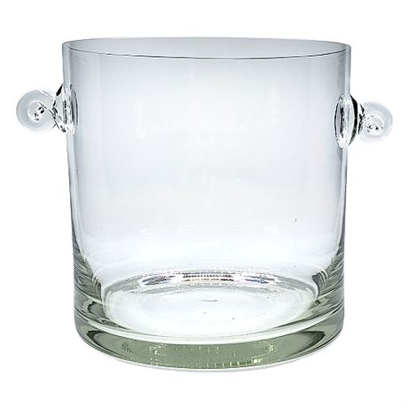 Scroll Handled Glass Ice Bucket