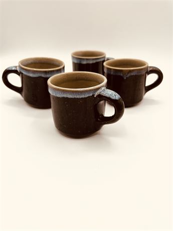 Four MCM ceramic small mugs