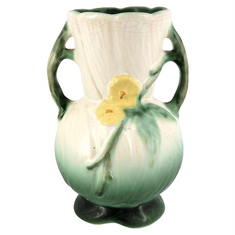 Vintage Weller Pottery Roba Double Handled Vase