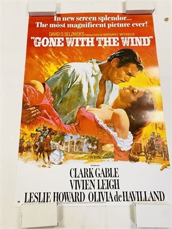 Gone With The Wind Movie Poster - Rolled, Unused