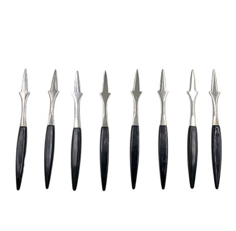 Set of 8 MCM Serving Picks - Fruit Cheese Etc.