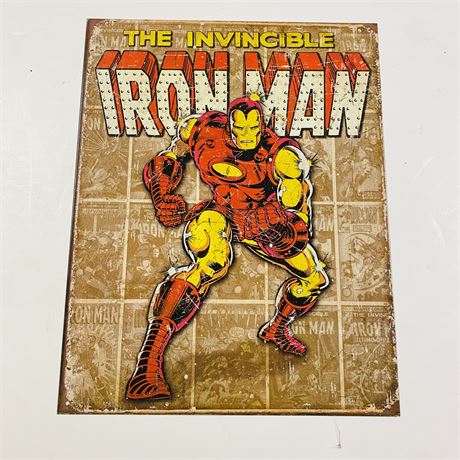 ‘Iron Man’ 12.5x16” Retro Metal Sign