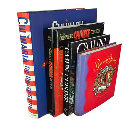 Lot of Cook Books- Cajun, Chinese, Chilis & More