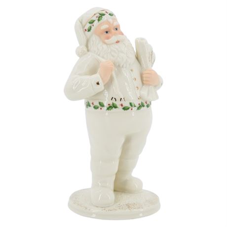Vintage Lenox Christmas "Santa's List" Porcelain Santa Figurine