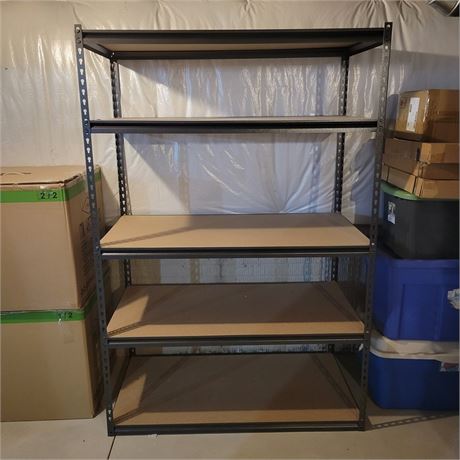 Home Depot 5-Tier Heavy Duty Steel Garage Storage Shelving Unit in Black