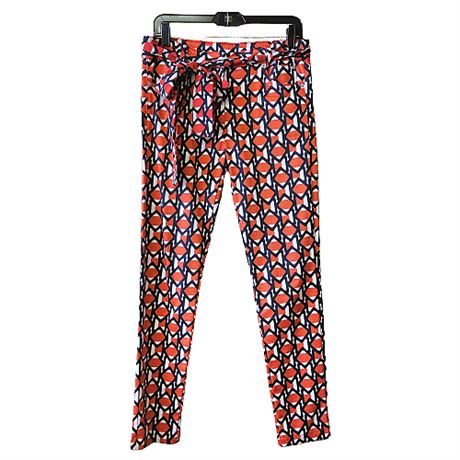 Tricot Chic Cotton/Modal Geometric Skinny Pants