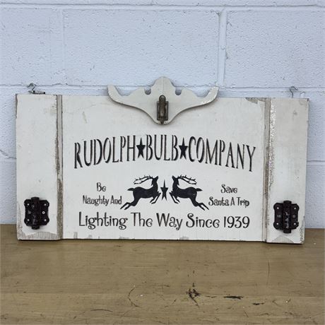 Rudolph Bulb Company Sign