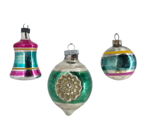 VTG Mixed Lot of Glass Ornaments