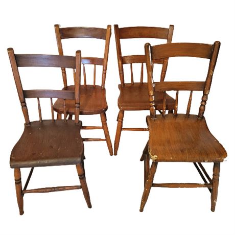 Antique Chairs, Lot of 4